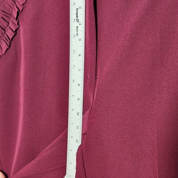 NY Collection Wine Nouvelle Ankle Pants Size 10 NWT