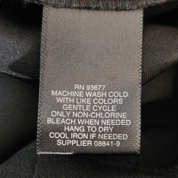 Liz Claiborne Black Dress with Bell Sleeves Size 12 Classic Black Dress