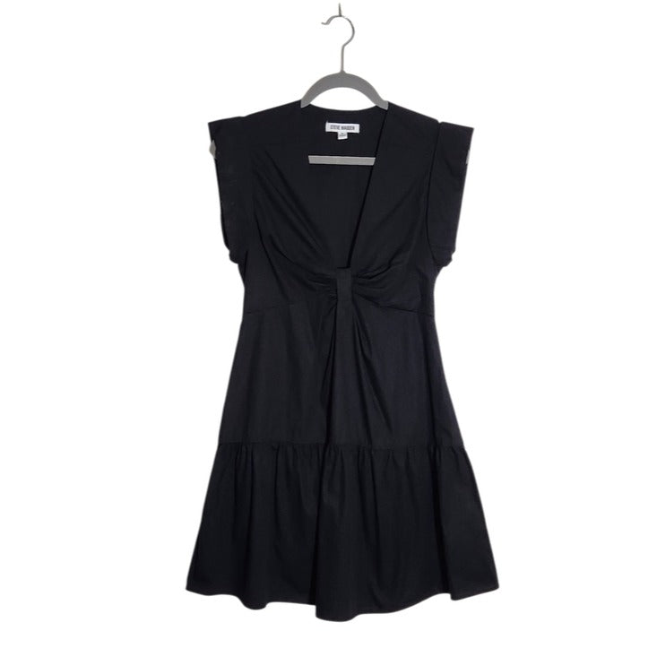 Steve Madden Black Cotton Mini Dress Size Small Wedding Guest Dress