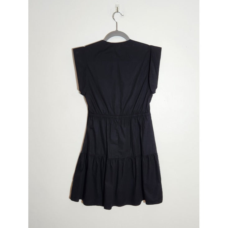 Steve Madden Black Cotton Mini Dress Size Small Wedding Guest Dress