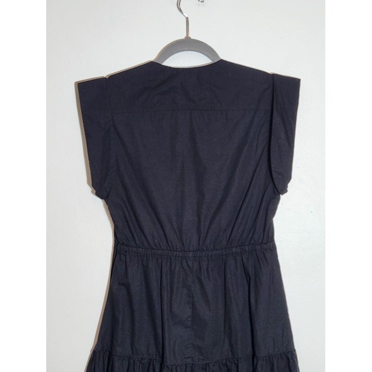Steve Madden Black Cotton Mini Dress Size Small Wedding Guest Dress