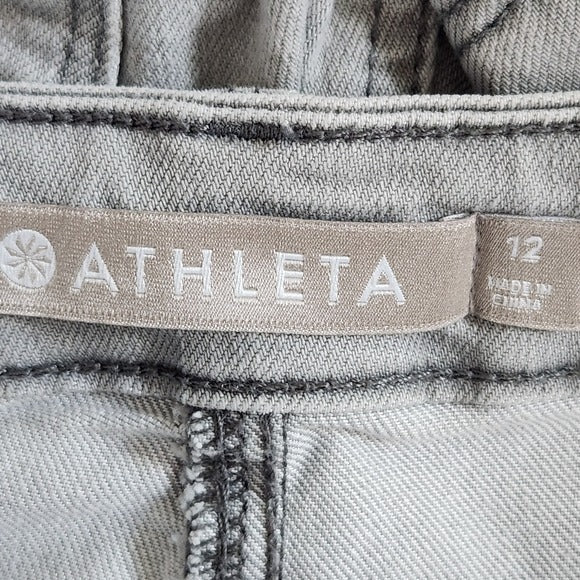 Athleta Gray Cropped Jeans Size 12