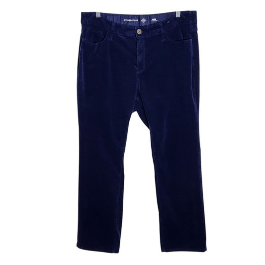 St. John’s Bay Blue Corduroy Straight Leg Pants Size 16W