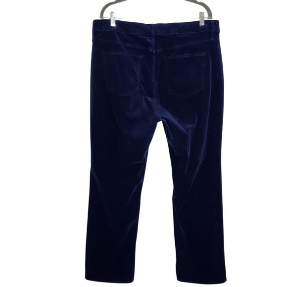 St. John’s Bay Blue Corduroy Straight Leg Pants Size 16W