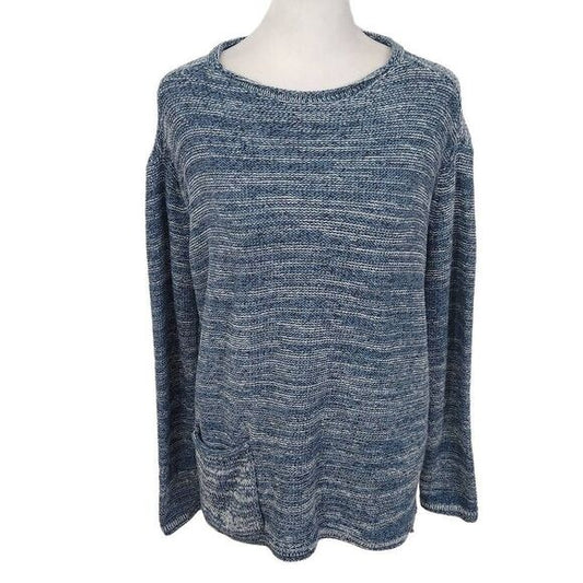 J. Jill Blue Sweater Size Small Petite Blue Pullover Sweater Tunic