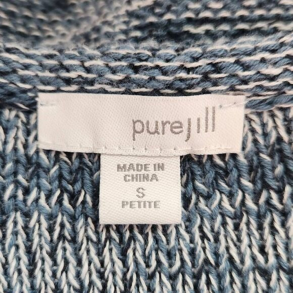 J. Jill Blue Sweater Size Small Petite Blue Pullover Sweater Tunic
