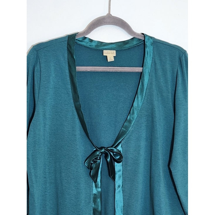 Linden Hill Teal Tie Front Cardigan Size XL NWT