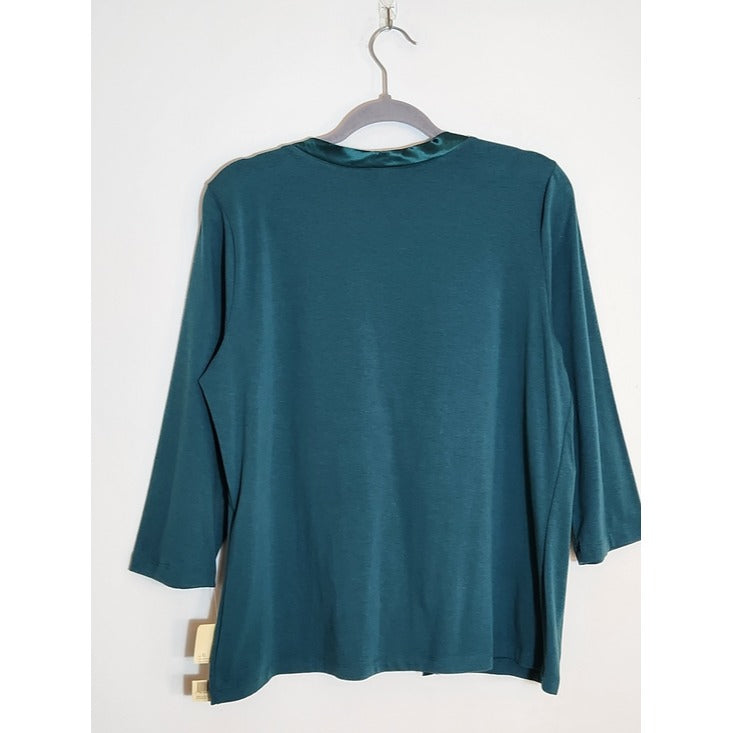 Linden Hill Teal Tie Front Cardigan Size XL NWT