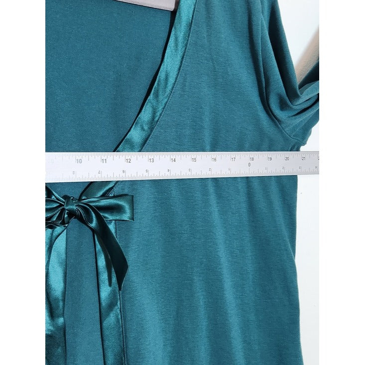 Linden Hill Teal Tie Front Cardigan Size XL NWT
