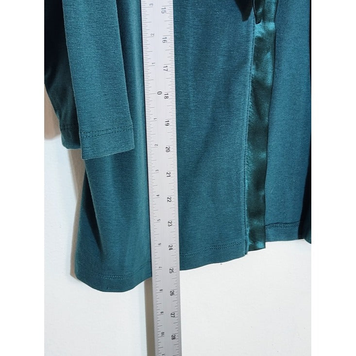 Linden Hill Teal Tie Front Cardigan Size XL NWT