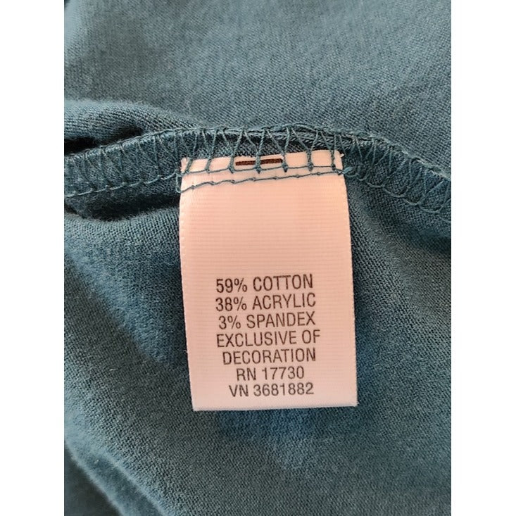 Linden Hill Teal Tie Front Cardigan Size XL NWT