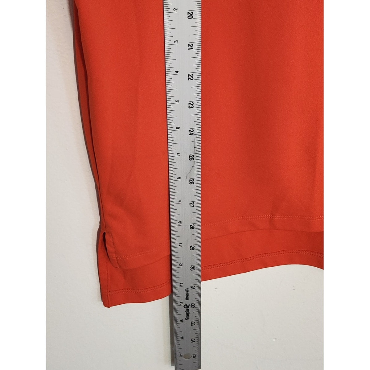 Adidas Orange Performance Golf Polo Reflective Details Size Large