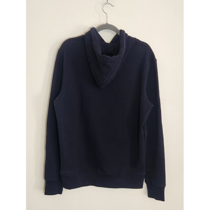 Superdry Navy and Orange Pullover Sweatshirt Hoodie Size Large NWT