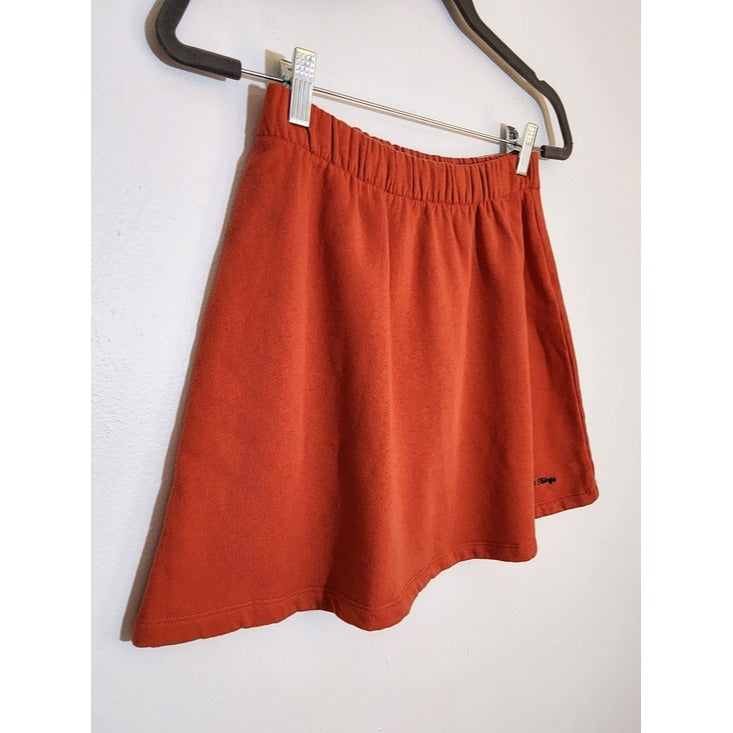 Bershka Good Things Orange Mini Skater Skirt Size Small NWT