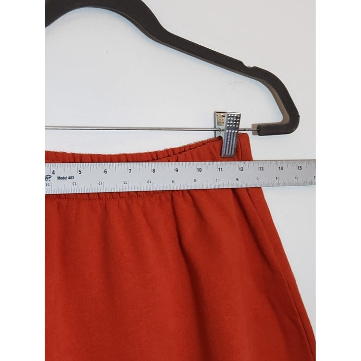 Bershka Good Things Orange Mini Skater Skirt Size Small NWT