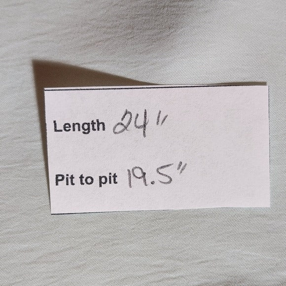 Entro Mint Green Blouse with Floral Puffy Sleeves Size Medium