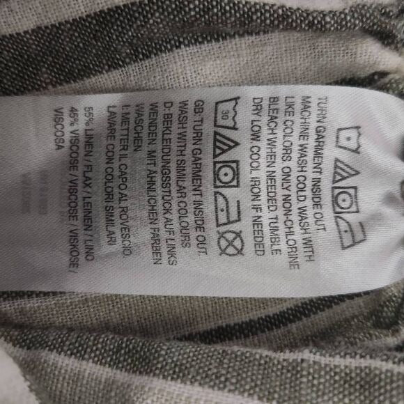 Isaac Mizrahi Bridgehampton Green Striped Linen Shorts Size 0 Tall Linen Shorts