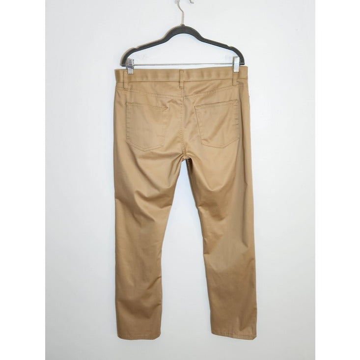 Brooks Brothers Mens Khaki Stretch Chino Pants Size 34 x 30