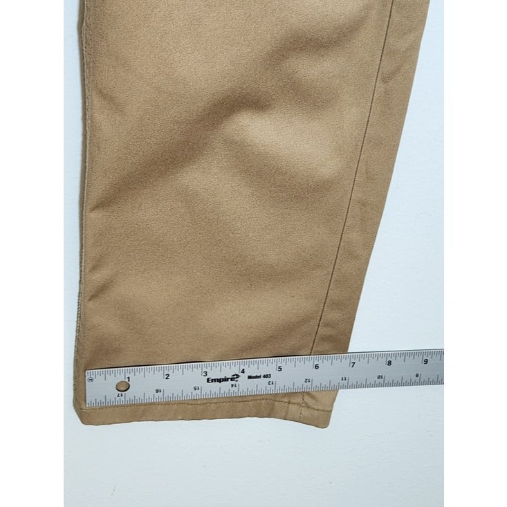 Brooks Brothers Mens Khaki Stretch Chino Pants Size 34 x 30
