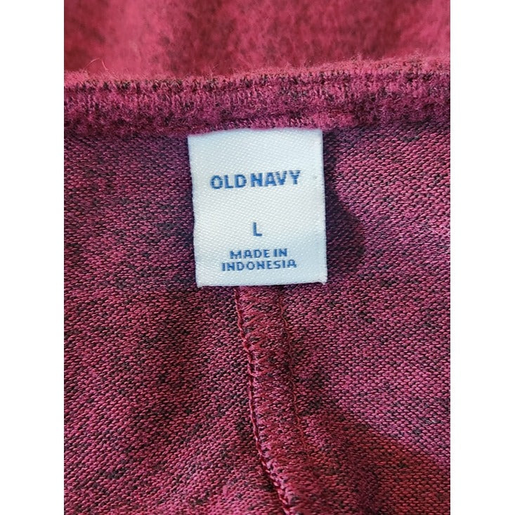 Old Navy Long Sleeve Burgundy Swing Dress Size Large NWT