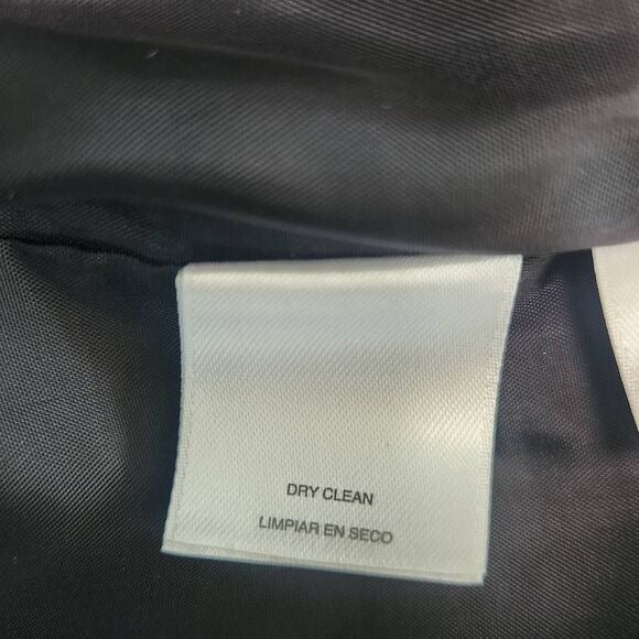 Kasper Silver and Black Blazer Size 12 Petite Kasper Dressy Collarless Blazer