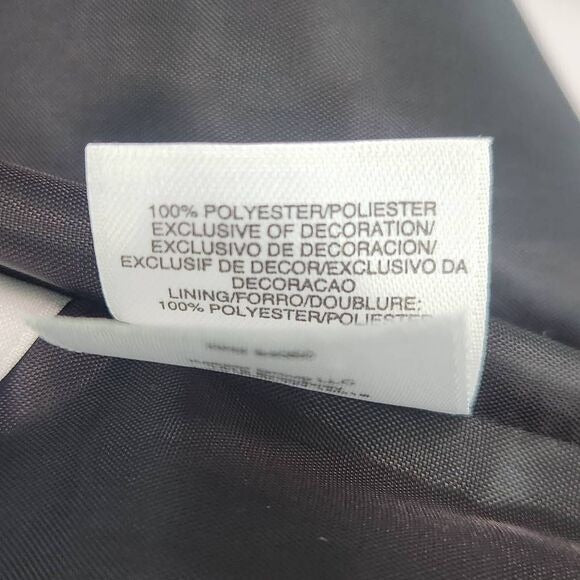 Kasper Silver and Black Blazer Size 12 Petite Kasper Dressy Collarless Blazer