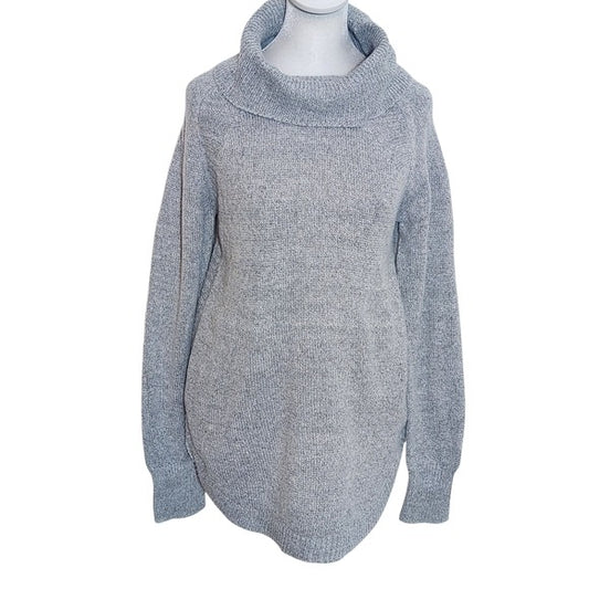 By Design Gray Cowl Neck Sweater Size Large Gray Knit Sweater New