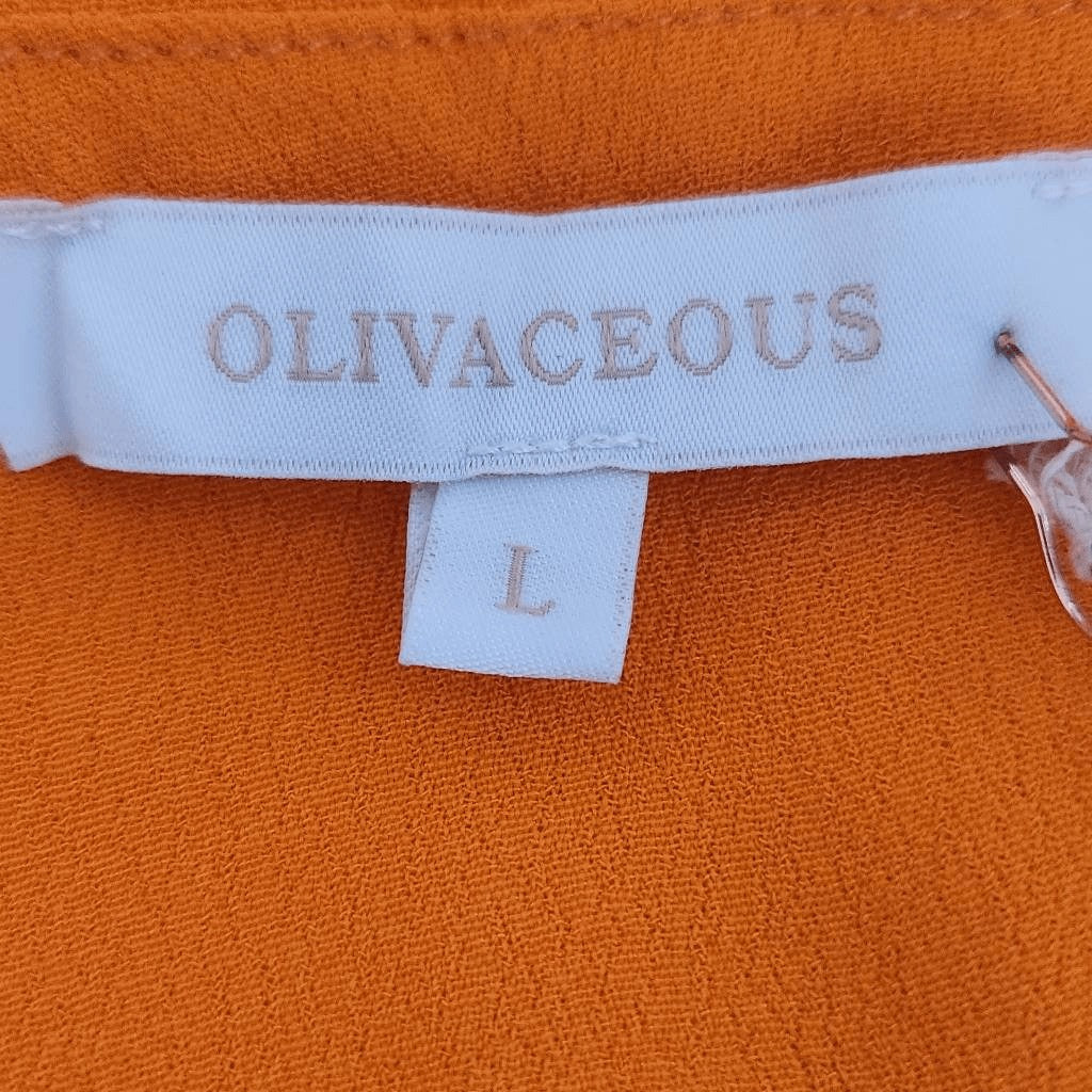 Olivaceous Orange Sundress with Ruched Bust NWT Size Large Orange Slip Dress