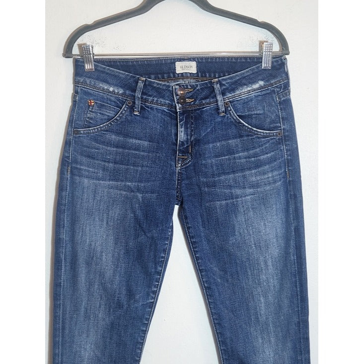 Hudson Distressed Skinny Ankle Jeans Size 28