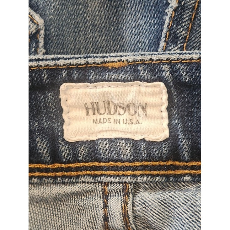 Hudson Distressed Skinny Ankle Jeans Size 28
