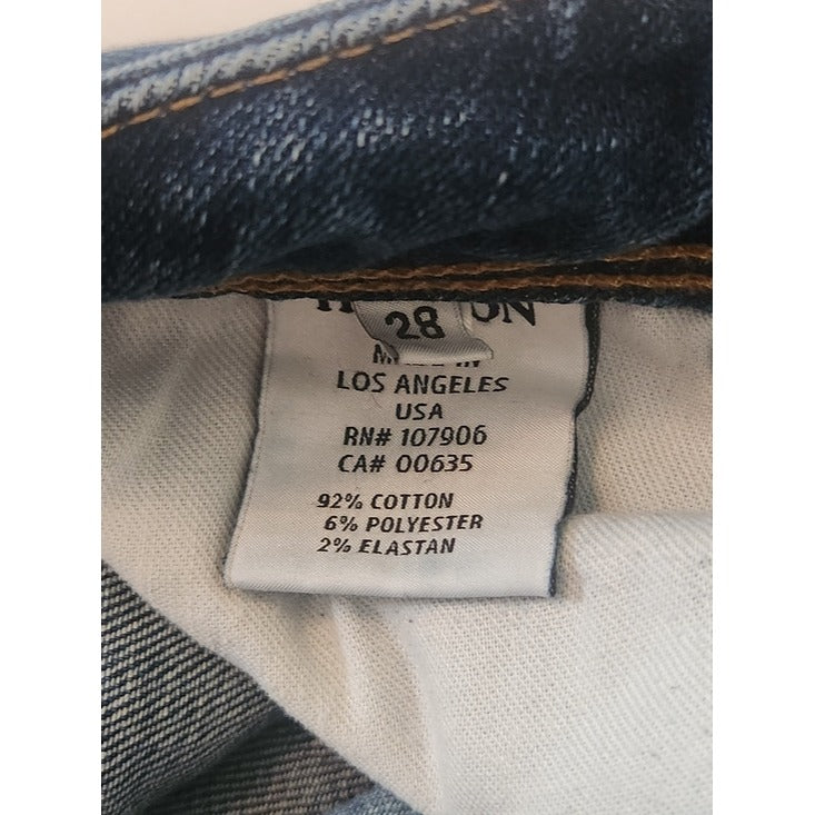 Hudson Distressed Skinny Ankle Jeans Size 28