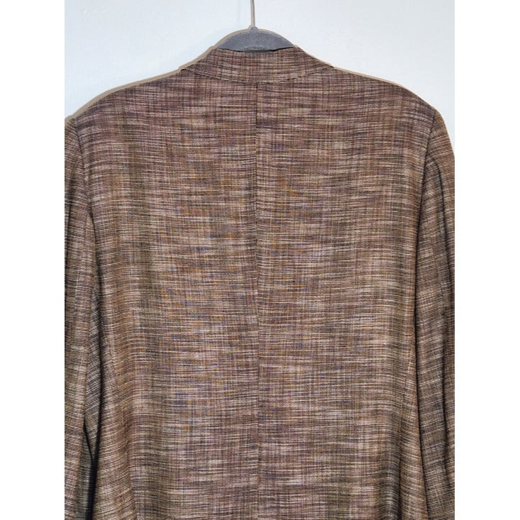 Liz Claiborne Brown Textured Lightweight Blazer Size 16