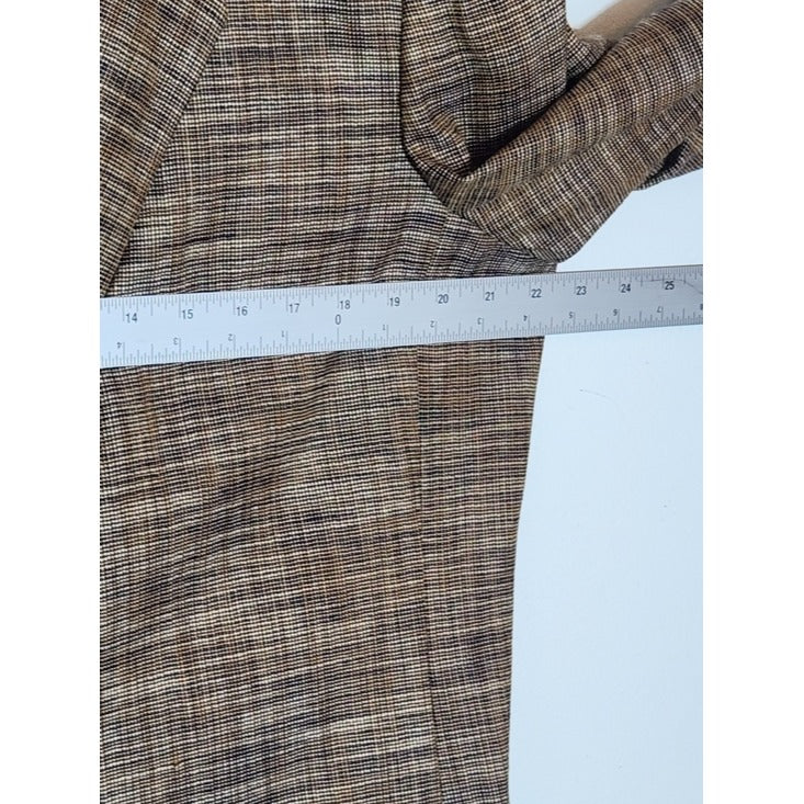 Liz Claiborne Brown Textured Lightweight Blazer Size 16
