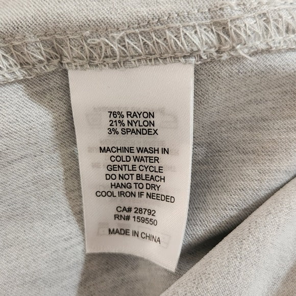 Carolina Belle Light Gray Pull On Pants with Front Pockets Size 16