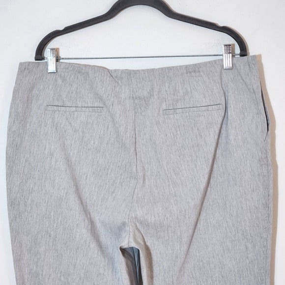 Carolina Belle Light Gray Pull On Pants with Front Pockets Size 16