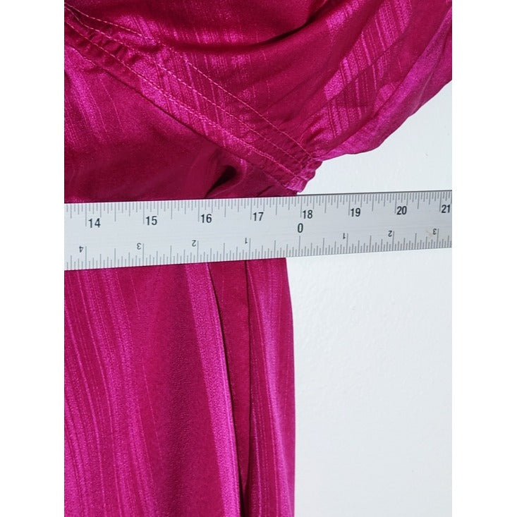 Entro Fuchsia Statement Sleeve Blouse Size Small NWT