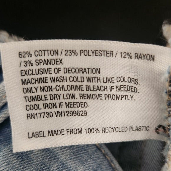 Knox Rose Boho Skinny Jeans with Multicolor Embroidered Stripes Size 2