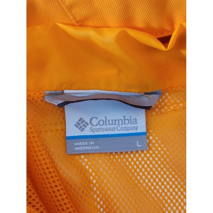 Columbia Field Bound Tennessee Orange and Gray Waterproof Jacket Size Large Flaw