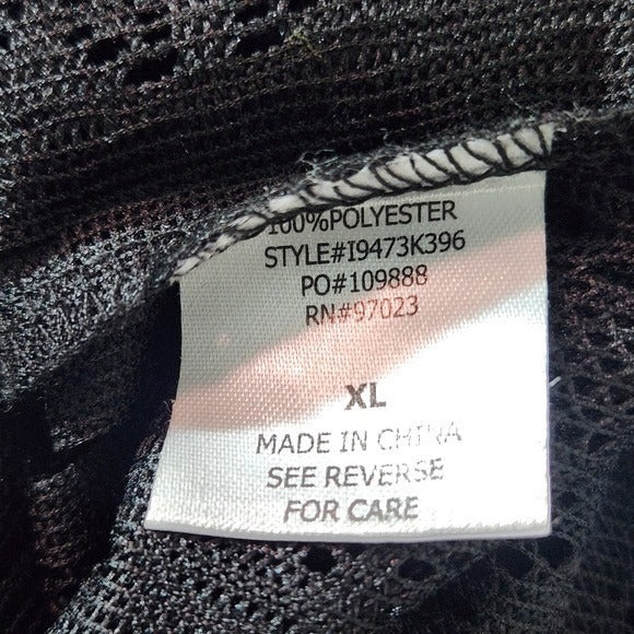 Miken Swim Black Lace Swim Cover-Up NWT Size XL Black Swim Cover