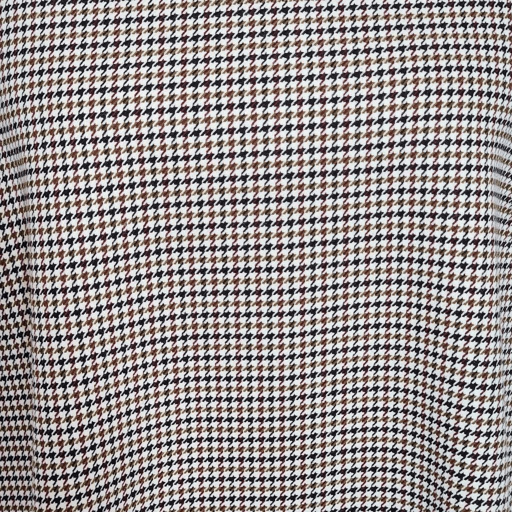 Zara Brown and Black Houndstooth Mini Shift Dress Size Large Preppy Mini Dress