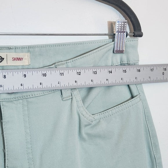 Dickies Mint Green Stretch Twill Skinny Pants Size 8