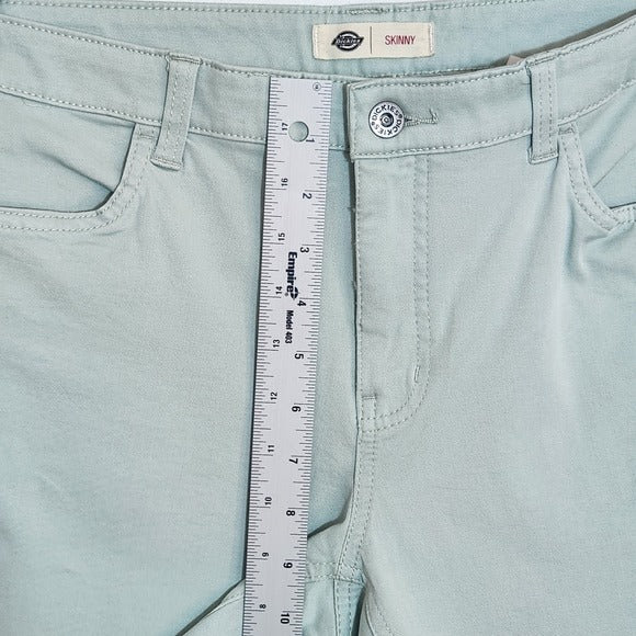 Dickies Mint Green Stretch Twill Skinny Pants Size 8