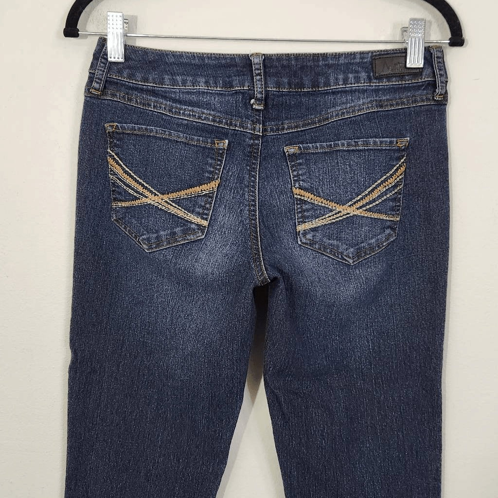 Natural Reflections Cropped Jeans Size 2 Petite Dark Wash Denim