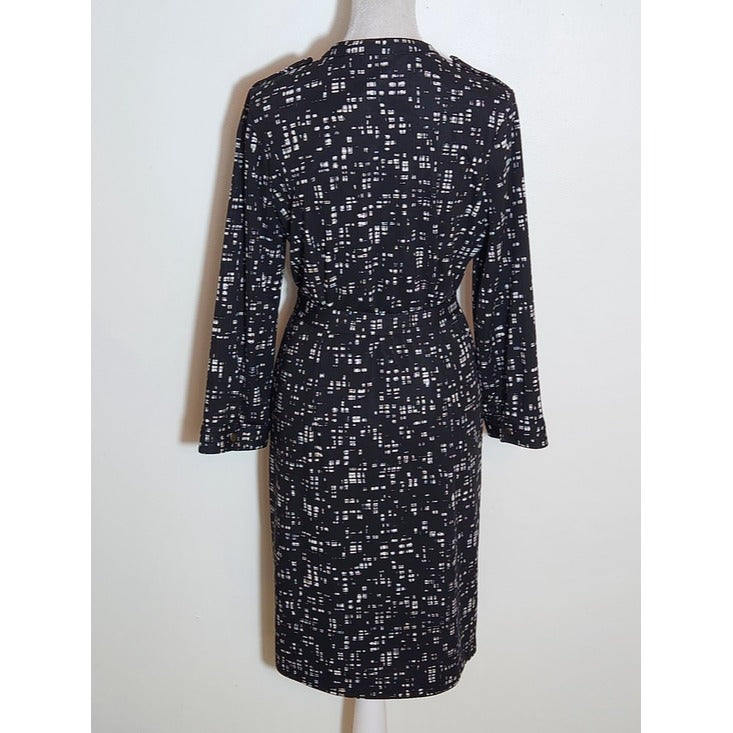 The Limited Black and White Print Shirt Dress Size Medium