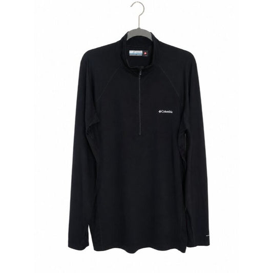 Columbia Womens Lightweight Black Quarter Zip Pullover Size XXL
