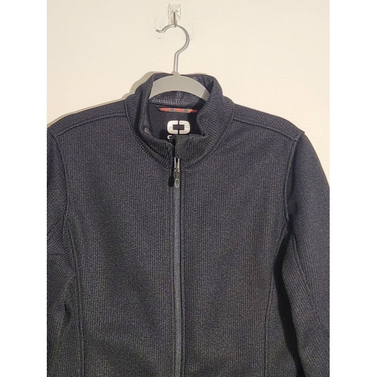 OGIO Textured Black Zip Up Jacket Size XL