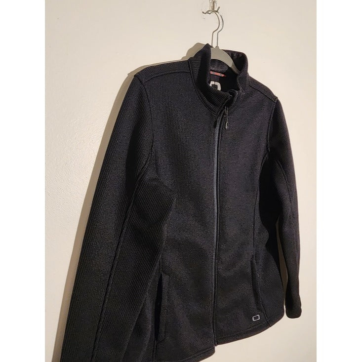 OGIO Textured Black Zip Up Jacket Size XL