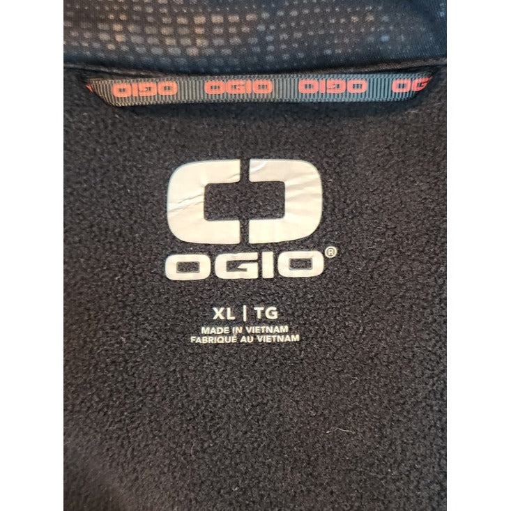 OGIO Textured Black Zip Up Jacket Size XL