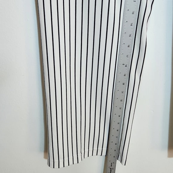 Cato Black and White Striped Sailor Style Pants Size 14/16W