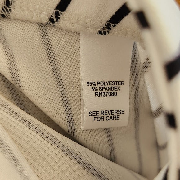Cato Black and White Striped Sailor Style Pants Size 14/16W